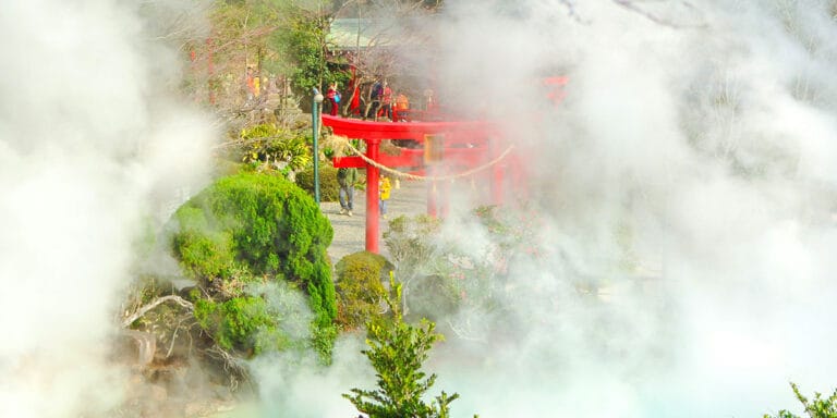오이타-벳푸 지옥 온천 순례 풍경