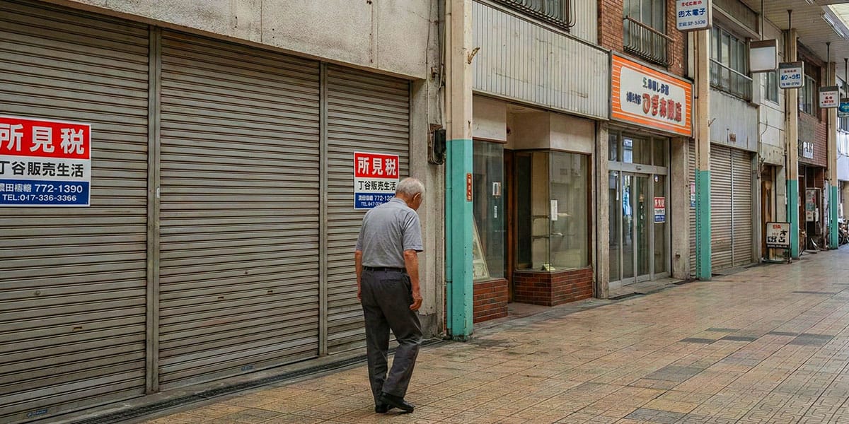 일본-거리를-걷는-노인