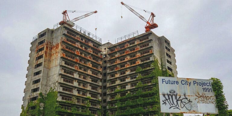 일본-공사-중단-건축물