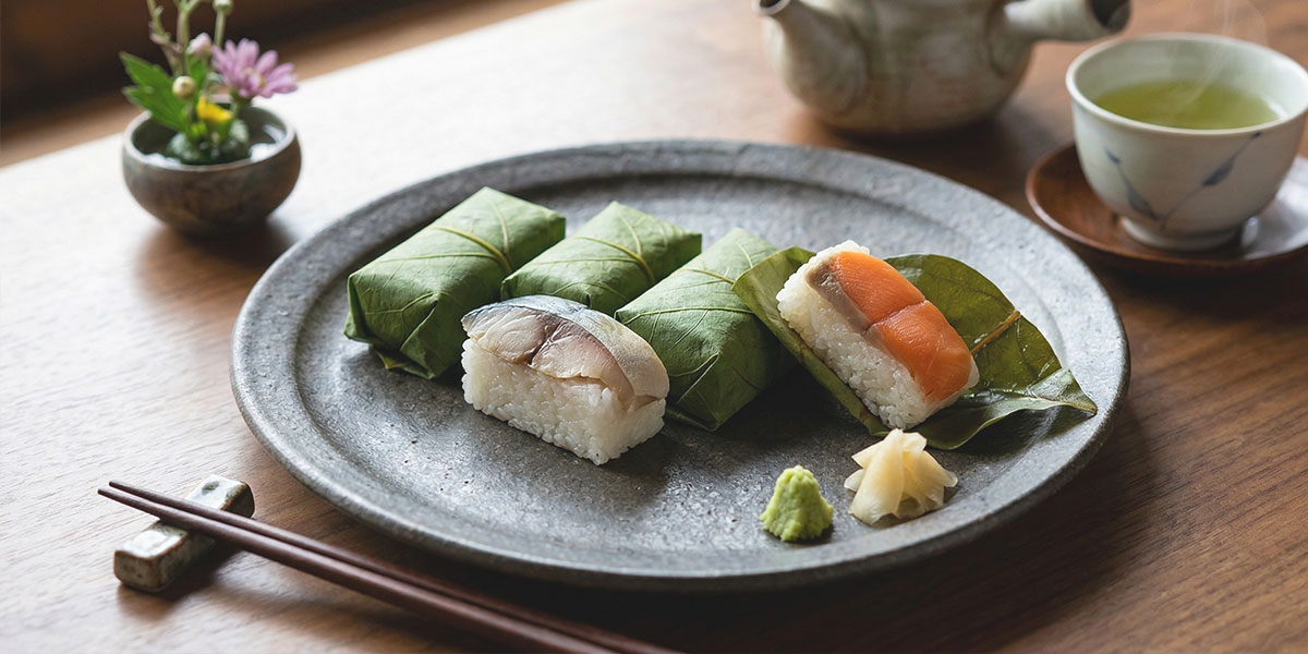 나라-감잎-초밥-접시