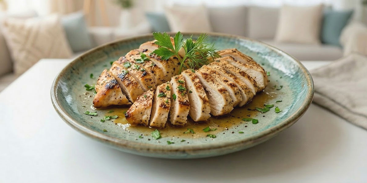 다이어트-접시-위-닭가슴살