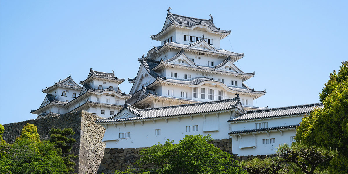 히메지성-천수각-맑은날