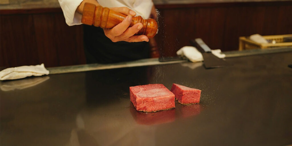 고베규-철판-소금