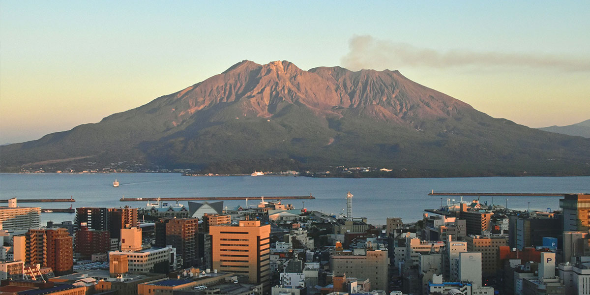 가고시마-사쿠라지마-노을