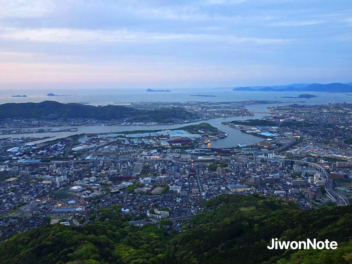 기타큐슈-사라쿠라산-전망대-풍경-지원노트