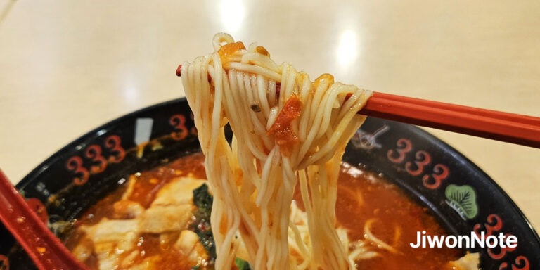 후쿠오카-산미-333-텐진다이묘본점-토마토-라멘-지원노트