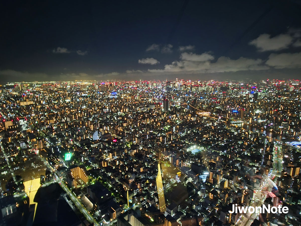 도쿄-스카이트리-전망대-야경-지원노트